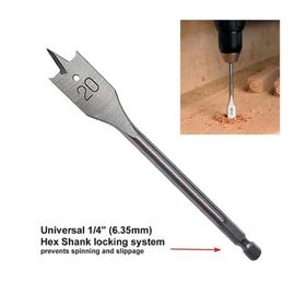 Titanium gecoate zeskant schacht houtboor DIN Standaard 6-40mm
