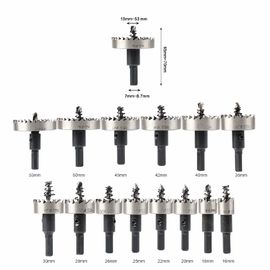 14 stuks HSS Hole Saw Kit voor het snijden van metaal tot 2 mm dik