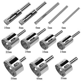12-delige diamantboor set 4-50mm voor glas, tegels en keramiek