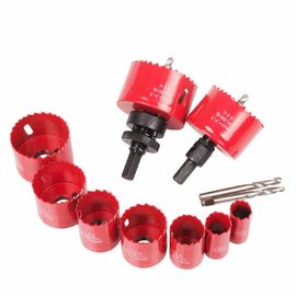 3/4"-2 1/2" HSS Bi-Metal Hole Saw Set met mandrel en adapter