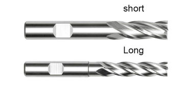 DIN844 4-snede HSS-frees voor metaal, roestvrij staal, aluminium