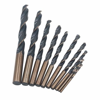 DIN338 HSS (High Speed Steel) boren volledig geslepen zwart/gouden oppervlak