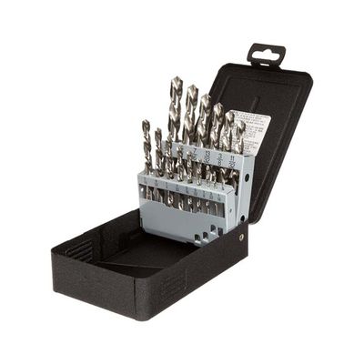 Linkse HSS-boren DIN338, amberkleurig afgewerkt, cilindrische schacht