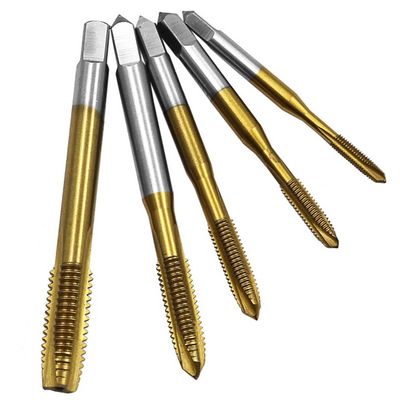 Ti-gecoate DIN371 spiraalpunt HSS-machine-kraan M3-M50