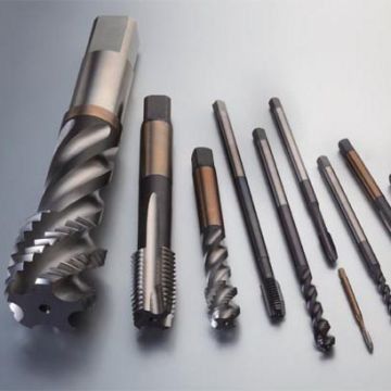 Ti-gecoate DIN371 spiraalpunt HSS-machine-kraan M3-M50