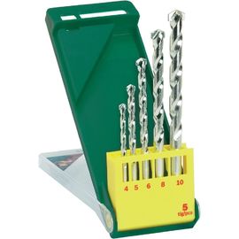 Ronde van het de Boorbeetje van het Fluit5pcs Metselwerk Vastgestelde Rechte de Steelchrome Met een laag bedekte Oppervlakte