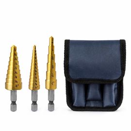 3pc Titanium HSS stap boor stuk Set Hex Schank 1/8-3/4 inch