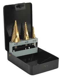 3pcs Titanium gecoate stappenboorstuk set Hex schakel voor metaal