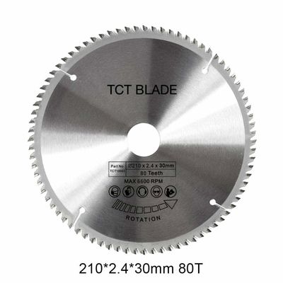 80T TCT Cirkelzaagblad 210mm voor Hout en Metaal Zagen