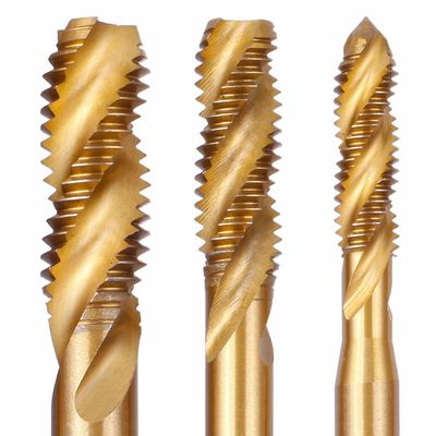 M12 Titaniumcoated Spiral Flute HSS Machine Taps DIN371